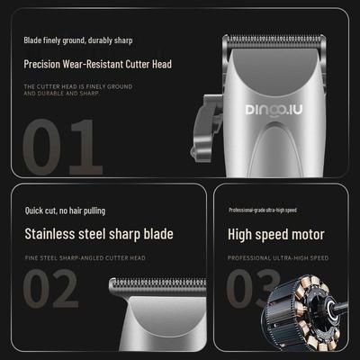 Машинка для стрижки волос «Мать и дитя» DQ-8521: Перезаряжаемый триммер с цифровым дисплеем и градиентной стрижкой