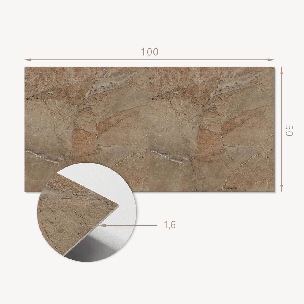 Dekor Ścienny Panel Pcv Ze Wzorem Do Pokoju 100X50 Cm Naturalny Wzór Kamienia