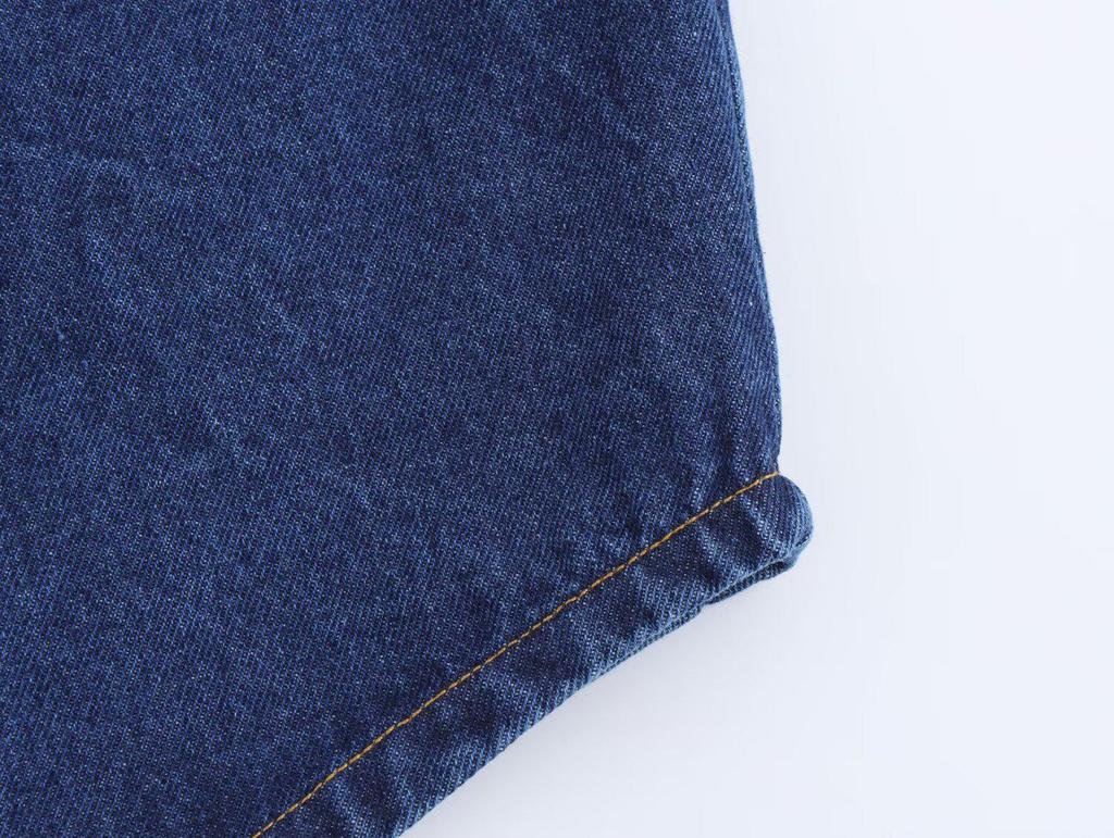 Весна 2025 Женская джинсовая куртка-рубашка европейского и американского стиля с длинными брюками