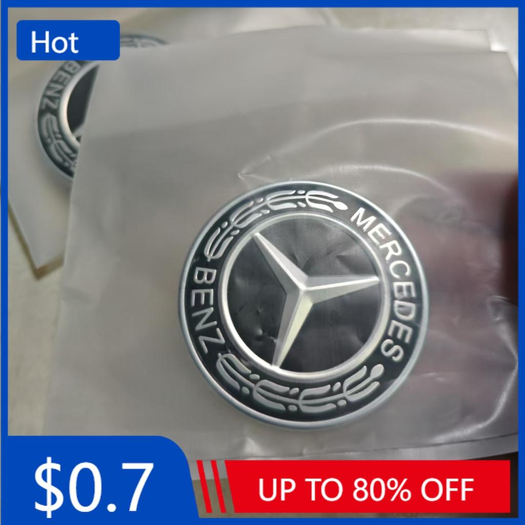 Car Sticker For Mercedes benz W212 W213 W205 C238 Silver Black Hood Emblem Badge Genuine A0008171701