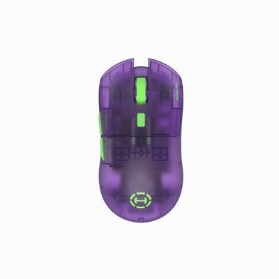 Edifier HECATE G3M PRO Игровая Bluetooth-мышь 6 Легкая PAW3395 Прозрачно-фиолетовая Японская мышь, Беспроводная, 2,4 ГГц, Проводная, Поддержка 3 типов,