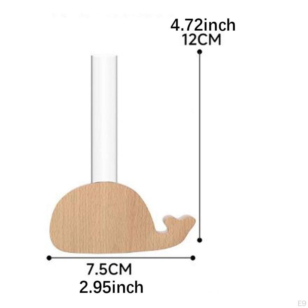 Test Tube Flower Vase Fridge Sticky Tiny Mini Glass Plant Pot for Housewarming Maps Restaurant