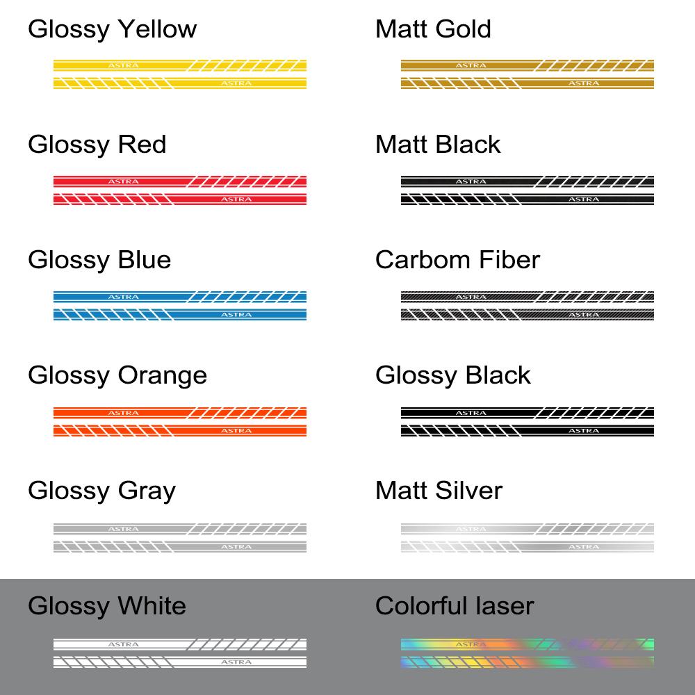 2 шт., Стайлинг автомобиля, боковая юбка, наклейка в полоску для Opel OPC Astra JHGK Insignia Corsa DBE Mokka Vectra B Auto