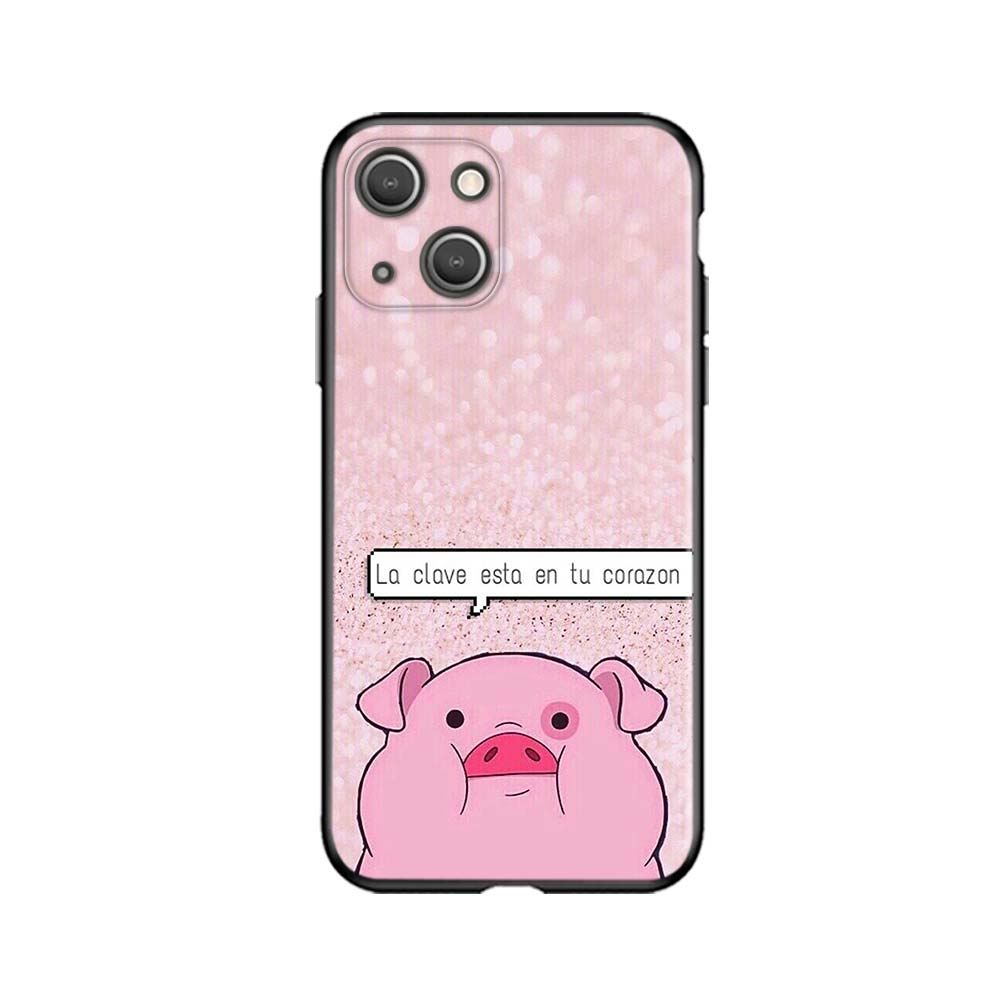 For Xiaomi Poco F3 M3 X3 GT Mi 11 11i 11T Ultra Redmi Note 10 10S The Pink Pig Cute For iPhone 13 Mini Pro Max Phone Case