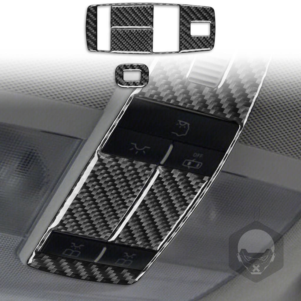 Gear Shift Instrument Reading Lamp Doors Handle Lift Panel Carbon Fiber Sticker Trim For Mercedes Benz B Class W245