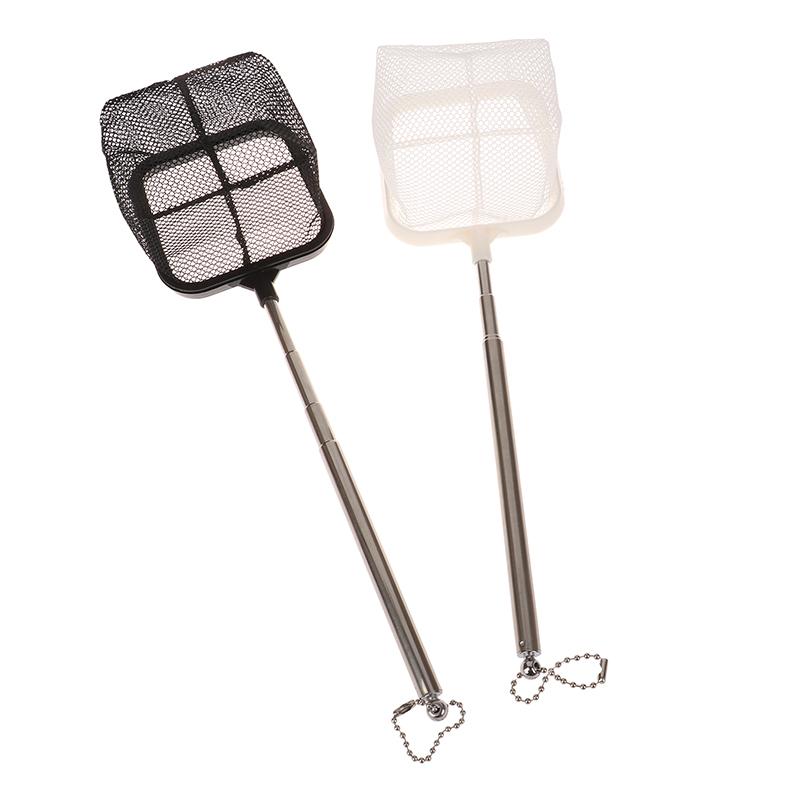 1 шт. аквариумная квадратная рыболовная сеть, выдвижная длинная ручка, рыболовные снасти для ловли рыбы, креветок, танк, чистые рыболовные снасти