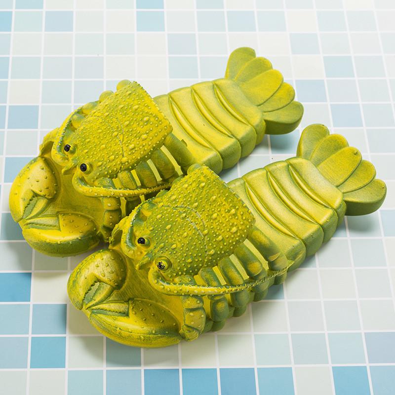 Little Lobster Beach Slippers With Breathable Pvc For Kids And Couples Comfort
