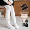 Children's Autumn and Winter Striped Fleece Leggings, Cotton Warm Pantyhose
