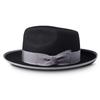 Bow Webbing Decorated Wool Hat Solid Sheep Felt Top Hat With Warped Brim Pure Wool Top Hat