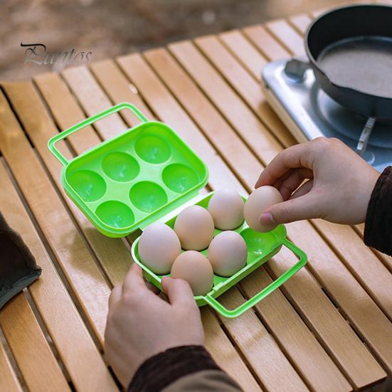 Ящик для яиц с 6 сетками и ручкой, большой емкости, ударопрочный, компактный, портативный, для хранения яиц
