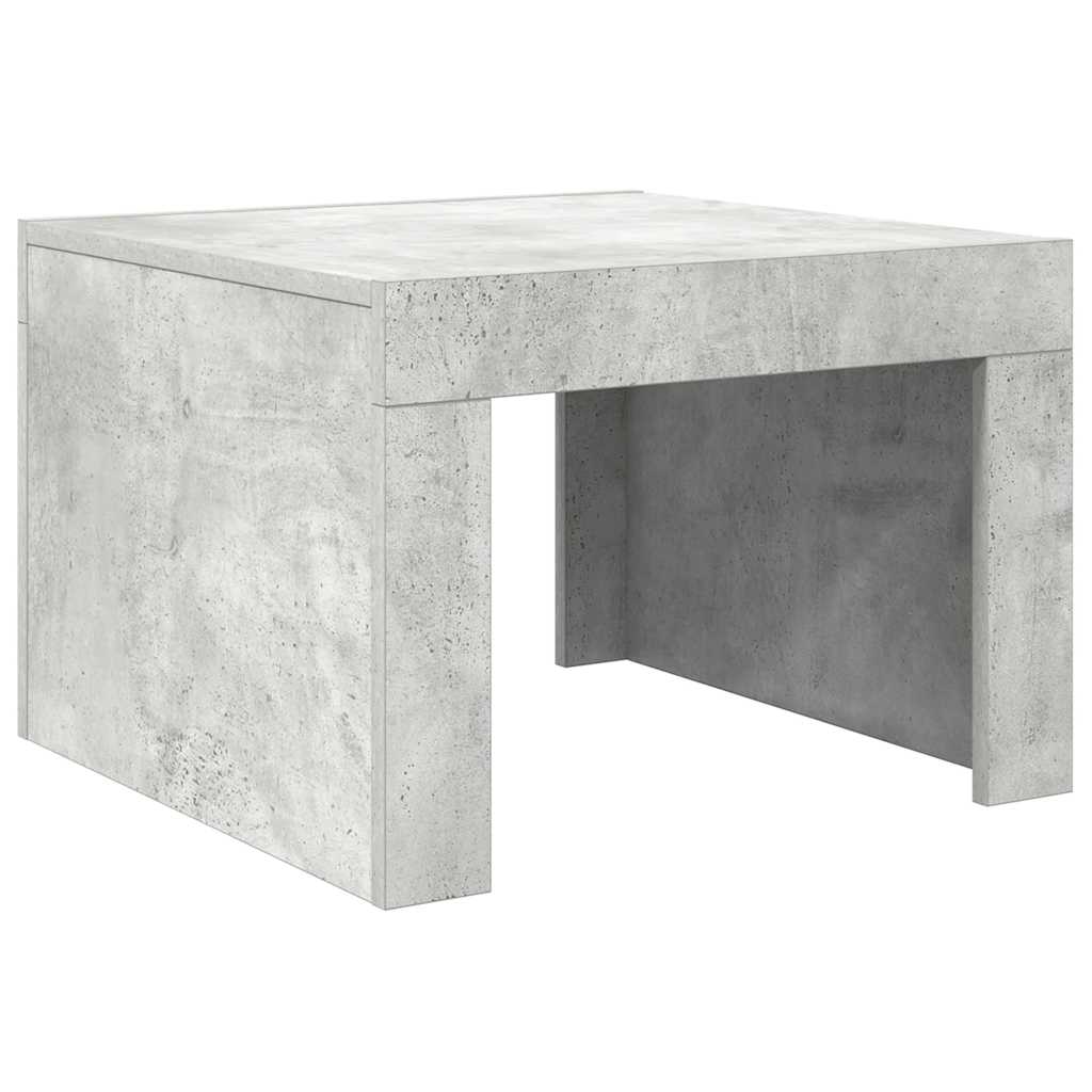 Coffee Table Concrete Grey 50x50x35 cm Wood Based Material