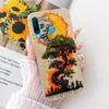 Transparent For Huawei P30 Lite Case Cover Cute Cat Fashion Butterfly Funny Painted Casing MAR-L01A MAR-L21A MAR-LX1A
