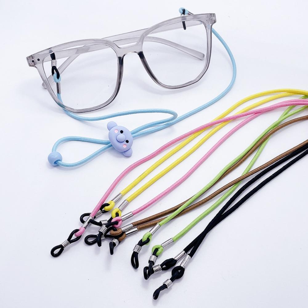Elastic Hanging Neck Glasses Chain Anti-Lost Cartoon Glasses Rope Christmas Gift Kawaii Ear Hook Holder Girl Boy
