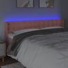 LED Headboard Pink 183x16x78 88 cm Velvet