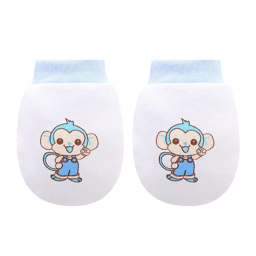 Product Cartoon Baby Pure Cotton Newborn Anti Scratch Mittens Gloves Drawstring