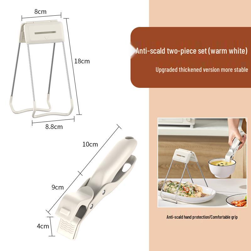 Silicone Non-Slip Bowl Lifter and Plate Clip for Microwave and Steamer Safety