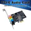 PCI-E 5.1 Sound Card Computer PCIE 5.1 Channel 3D Audio 6 Channels 3D Games Music Digital Sound Card PCI Express 5.1 CH 24Bit
