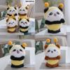 Playful Panda Bee Plush Keychain Soft And Fluffy Accessory Perfect For Animal Enthusiasts
