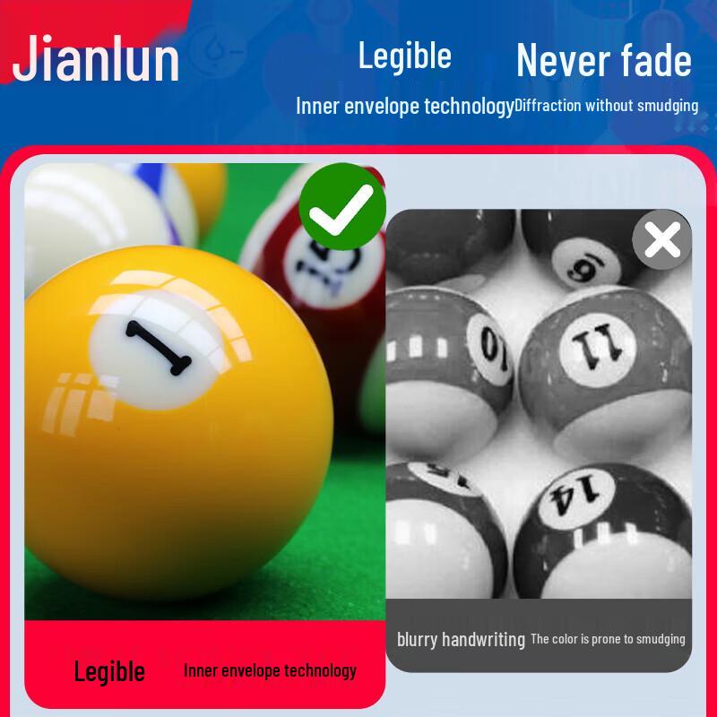 Тренировочный шар для бильярда Jianlun Black Eight