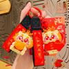 Adorable Dragon Dance Keychain Cute Chinese Lion Pvc Key Ring For Couples And Kids