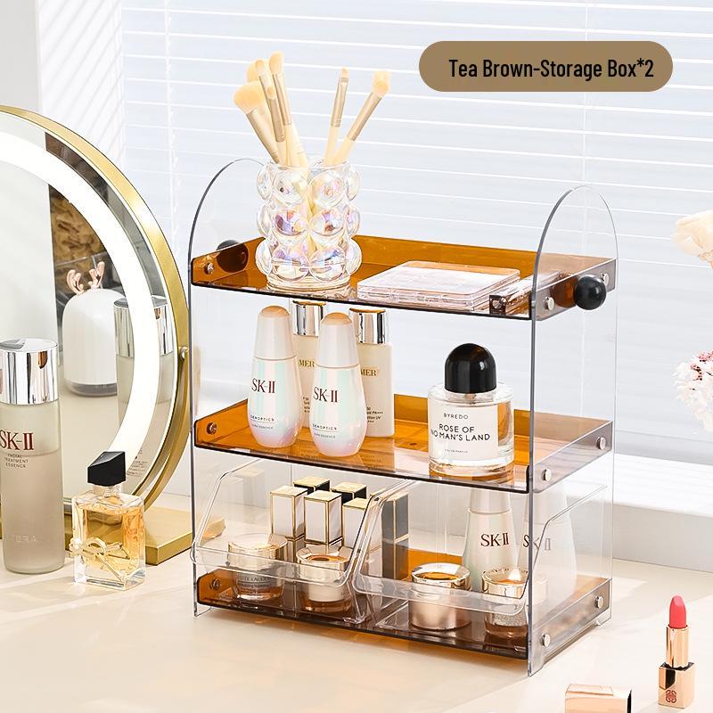 Высококлассная стойка для хранения косметики в китайском стиле для макияжа и средств по уходу за кожей