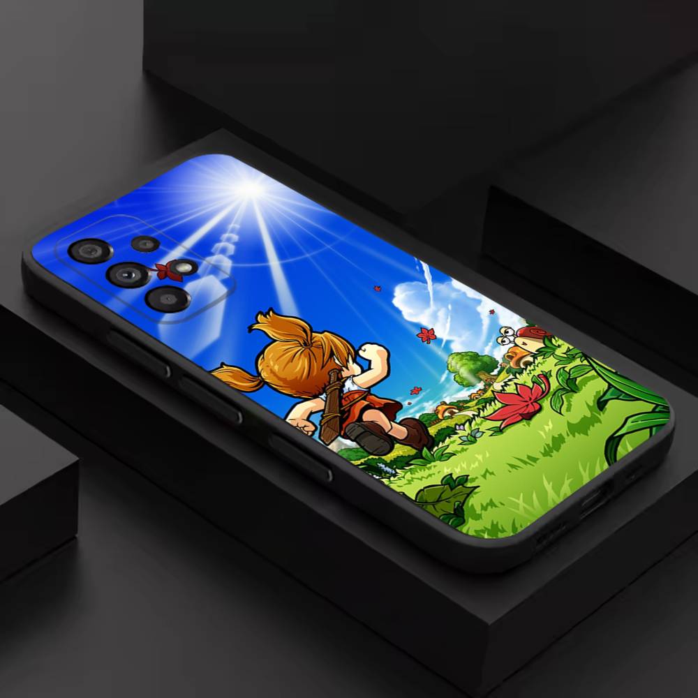 Милый Чехол для Телефона Игры M-Maplestory Для Samsung S 9,10,21,30,22,23,24,25,26,Ultra,Plus,Lite,FE,4,5G Черный Мягкий Точный