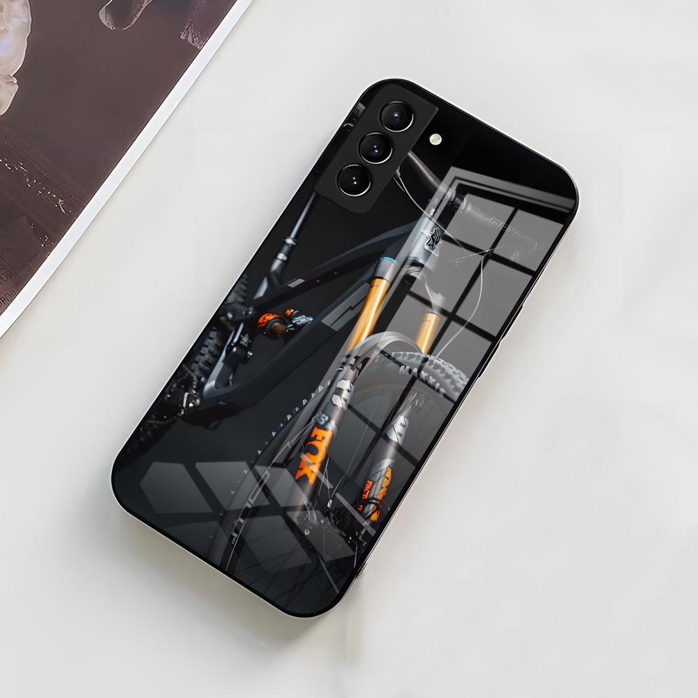Чехол для телефона для горного велосипеда MTB, велоспорт, для Samsung A56 A36 A26 A16 A15 A25 A35 A55 A14 A34 A24 A54, стеклянный чехол