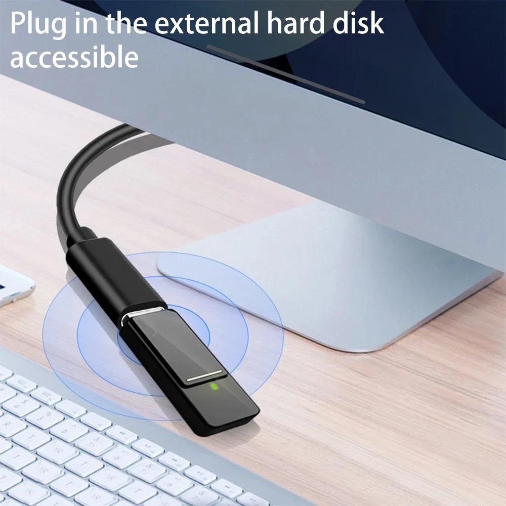 USB-C Female на Type C Male Адаптер Кабель Удлинитель Высокоскоростная Передача Цифровые Кабели Удлиненный Шнур для Ноутбука Планшета