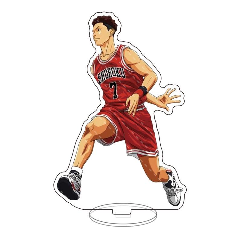 Фигурка аниме Slam Dunk на акриловой подставке Kaede Rukawa Sakuragi Hanamichi, настольная подставка, украшение, мужская модель, игрушки для фанатов