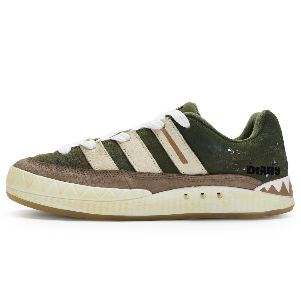 adidas Originals Adimatic Устойчивые к истиранию Низкие Скейтбордические кроссовки Унисекс Бежевый Коричневый Зеленый GY2091(Team80-S-BOX)