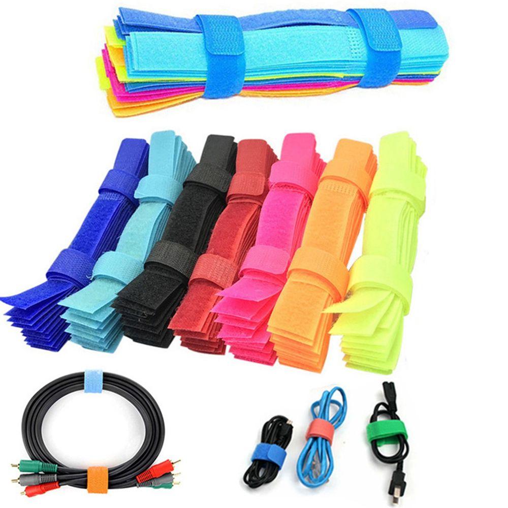 Reusable Fastener Cord Band Loop Wiring Accessories Cable Ties Cable Winder Nylon Strap Rope Holder