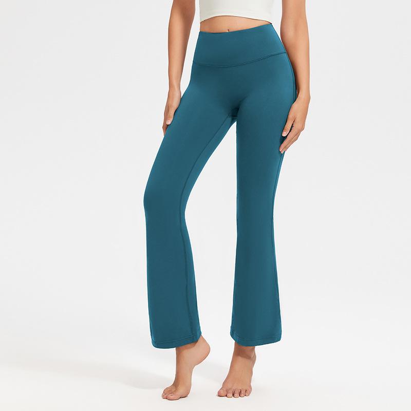 New Fashion Sports Casual Flared Yoga Pants Women High Waist Hip Lifting Fitness Yoga Trousers Women Slim Fit Loose Joggings Running Yoga Pants 25587