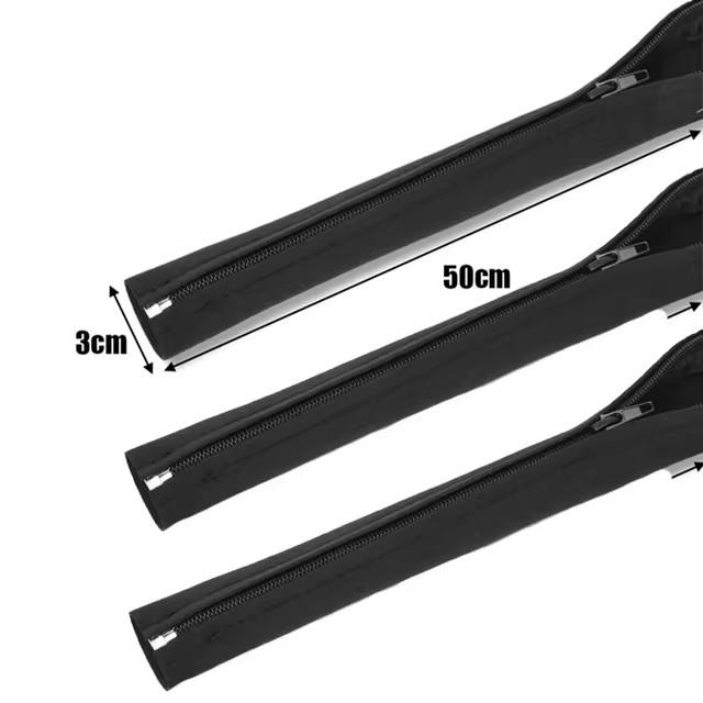 3/1 шт. Органайзер для кабелей на молнии, Органайзер-рукав для укладки проводов и кабелей для телевизора, компьютера, шнура питания, Защитные скрытые чехлы для хранения