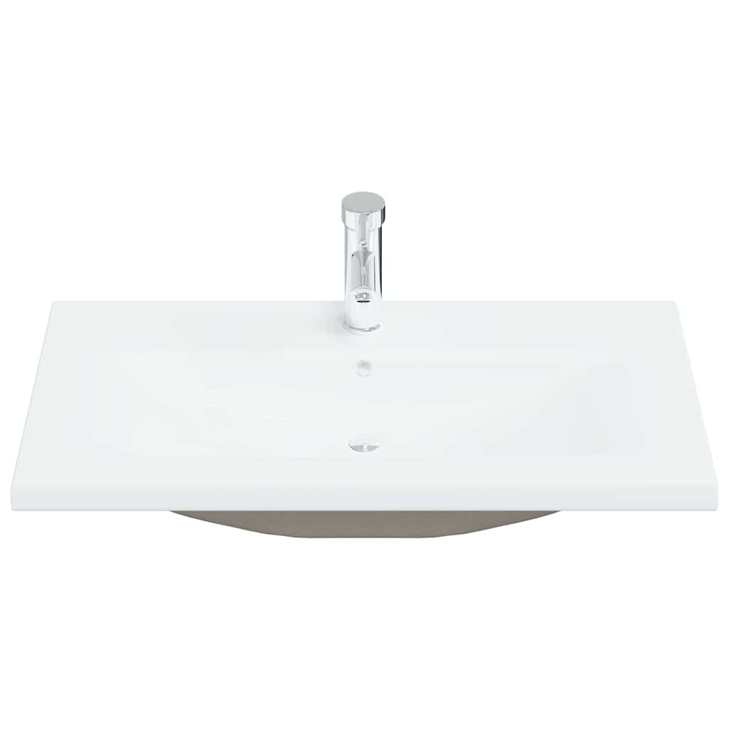 Washbasin Cabinet with Drawers Rustic Wood Look 80 x 38.5 x 48 cm