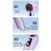 Portable Handheld Fan 5 Speeds, 3000mAh USB Rechargeable, Purple
