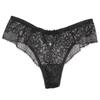 Sexy Mid-waist Lace Panties with Hollow Back Embroidery for Women