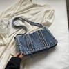 Сумка через плечо из денима, женская сумка через плечо большой емкости, сумка-мессенджер