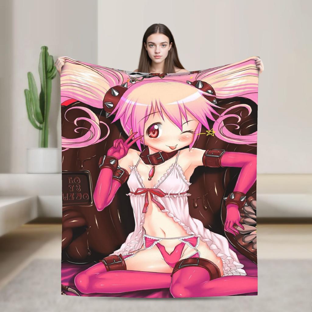 Плед Puella Magi Madoka Magica Аниме Фланелевый Потрясающе Мягкий Плед для Постельного Белья Декора Гостиной