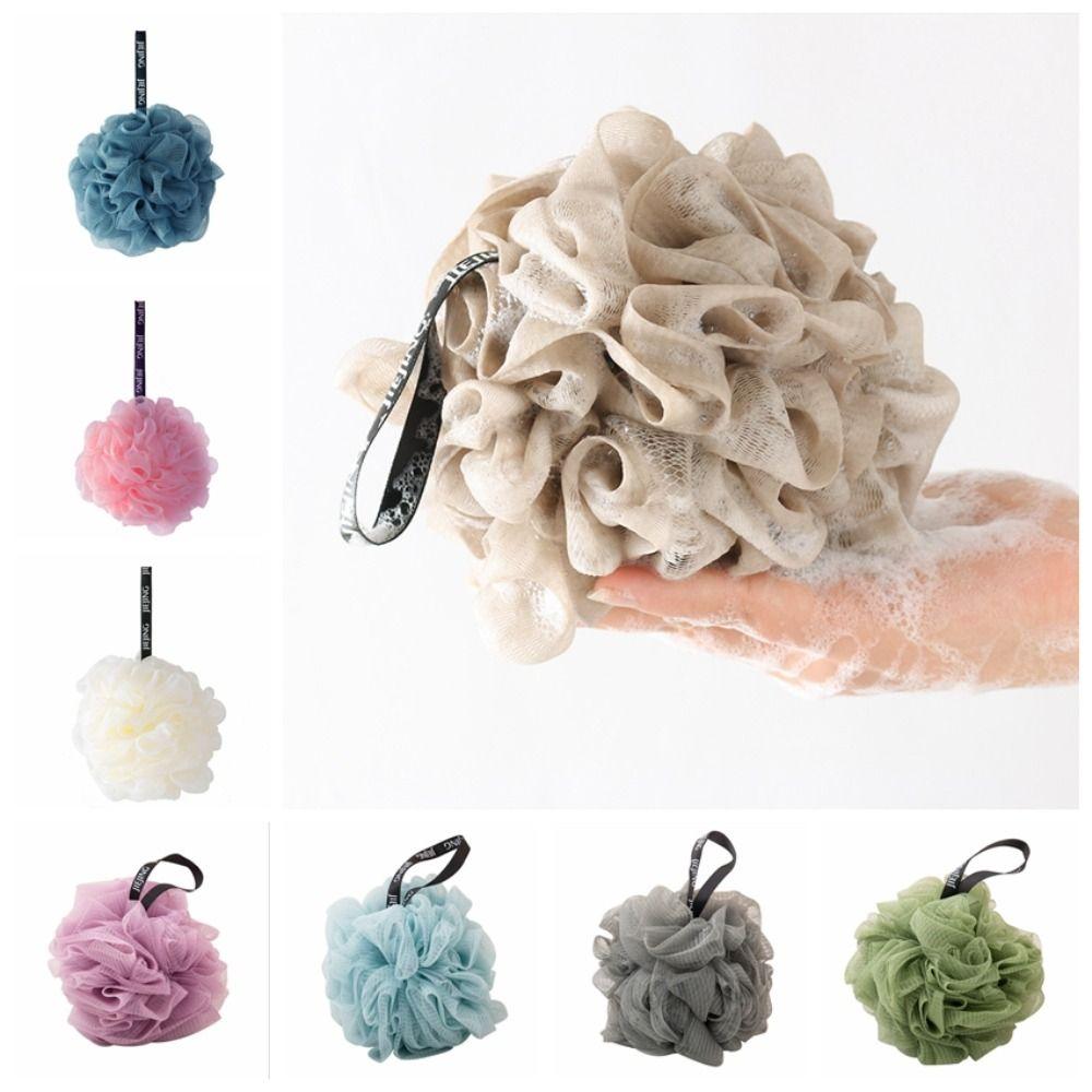 Сетчатый шарик-губка для ванны, не рассеивающийся сетчатый шарик для душа, прочный шарик для душа, удаляющий грязь