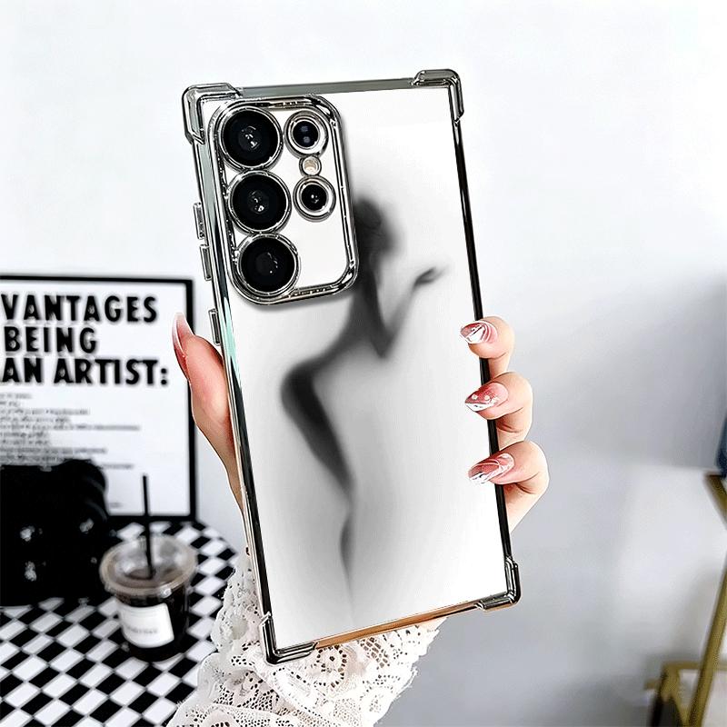 Женские Силуэты Девушка Контур Покрытие Чехол для Телефона Для Samsung Galaxy S24 S25 FE S26 Edge S23 Ultra S22 S21 Plus S20 Противоударный Ai
