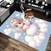 1pc Angel Wings Star Office Chair Mat Anime Cartoon Design, Non Slip Carpet for Home and Office Decor