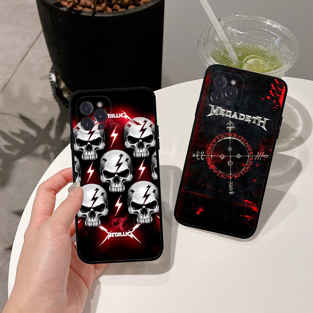 Music Rock M-Megadeth Phone Case For IPhone 16 15 14 11 12 13 Mini Pro XS Max Cover 6 7 8 Plus X Funda Shell