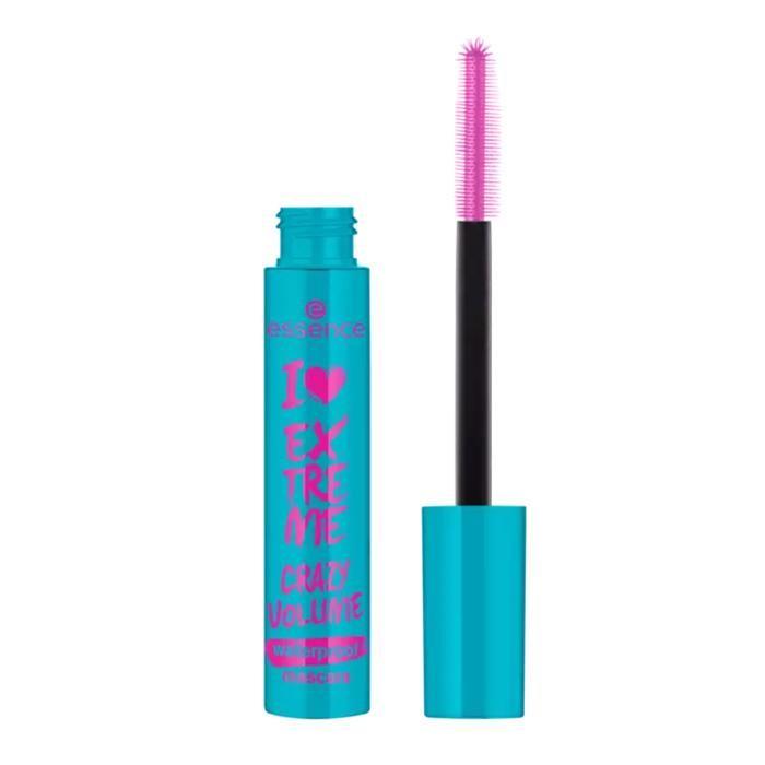 Тушь для ресниц - ESSENCE - I Love Extreme Crazy Waterproof - Невероятный объем - Водостойкая формула - Веганская