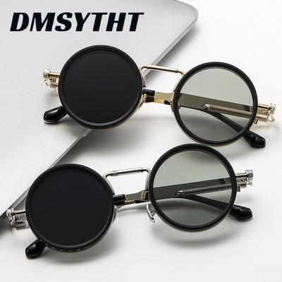 Поляризованные круглые солнцезащитные очки ND9 с регулируемым затемнением, мужские и женские, ретро-панк, мужские очки для рыбалки, уличные солнцезащитные очки