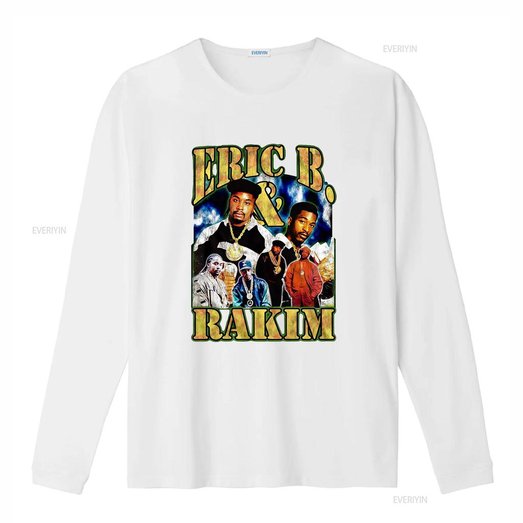 Vintage s Old School Hip Hop Eric B Rakim Print Casual Streetwear T Shirt vintage Washed Versatile Slightly designer clothes