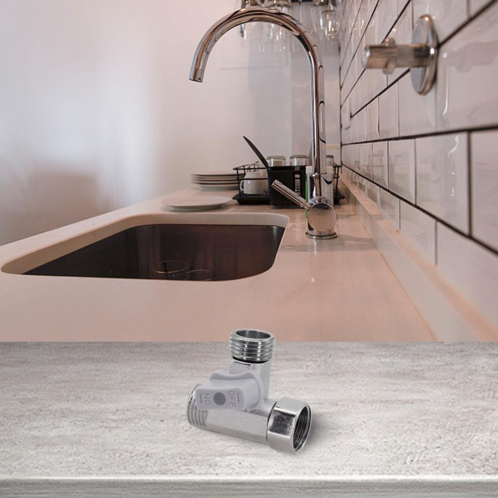 Превосходный угол уплотнения Т-образный адаптер Тройник Запорный клапан Клапан из цинкового сплава Универсальное использование