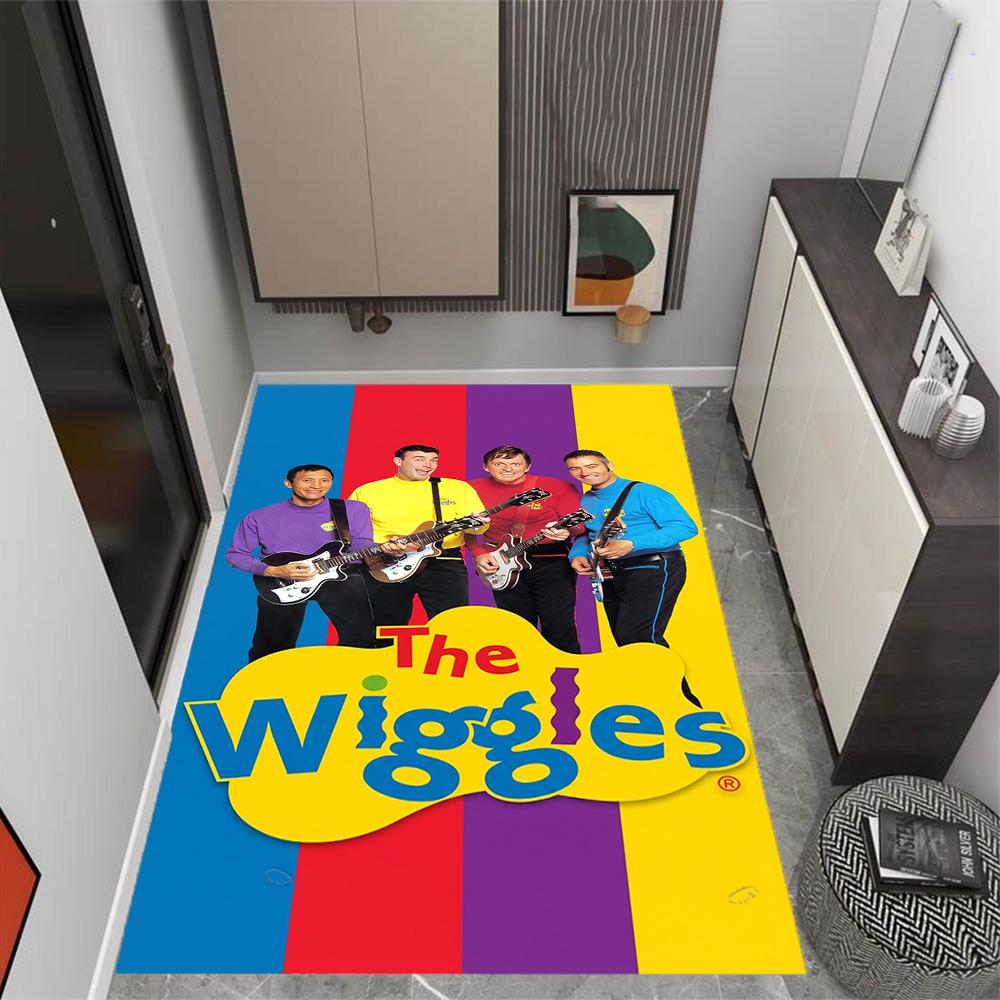 Wiggles Band Performance Area Rug Suitable for Outdoor Dining Room Decorate room Living Rooms Anti-slip Rug Anime Office Decor Spiritual Gift
