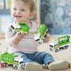 4Pcs Kids Toy Car Inertia Sanitation Truck Models Pull Back Engineering Vehicle Boys Toys for Children Ideal Gifts for Boys Kids