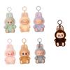 1Pc Anime Figure Kawaii For Labubu Blind Box Series PVC Pendant Doll Model Toy Monster Keychain Kids Birthday Gifts