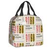 Custom Yayoi Kusama Abstract Art Insulated Lunch Bags for Women Resuable Thermal Cooler Food Lunch Box Kids School Children